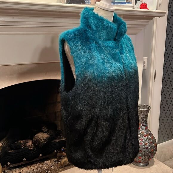 Cejon ombré faux fur vest - Picture 2 of 7